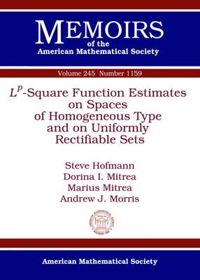 L^p-Square Function Estimates on Spaces of Homogeneous Type and on Uniformly  Rectifiable Sets