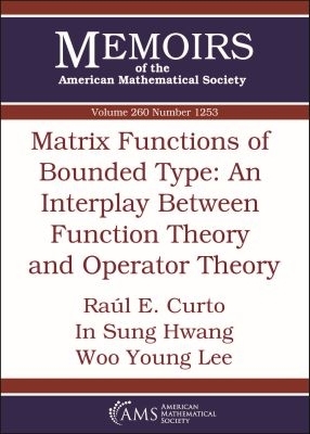 Matrix Functions of Bounded Type: an Interplay Between Function Theory and  Operator Theory