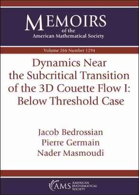 Dynamics Near the Subcritical Transition of the 3D Couette Flow I: Below Threshold Case