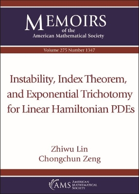 Instability, Index Theorem, and Exponential Trichotomy for Linear  Hamiltonian PDEs