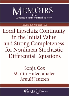 Local Lipschitz Continuity in the Initial Value and Strong Completeness for  Nonlinear Stochastic Differential Equations