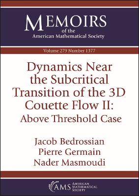 Dynamics Near the Subcritical Transition of the 3D Couette Flow II: Above  Threshold Case