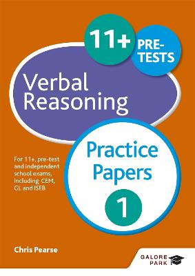 11plus Verbal Reasoning Practice Papers 1: For 11plus, pre-test and independent school exams including CEM, GL and ISEB