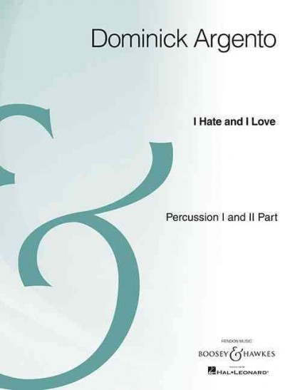 I Hate and I Love Odi et amo