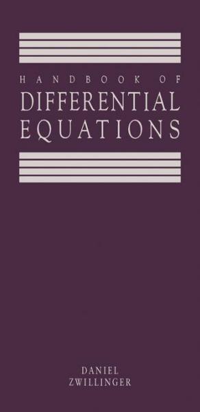 Handbook of Differential Equations