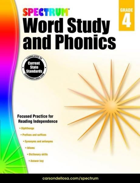 Spectrum Word Study and Phonics, Grade 4
