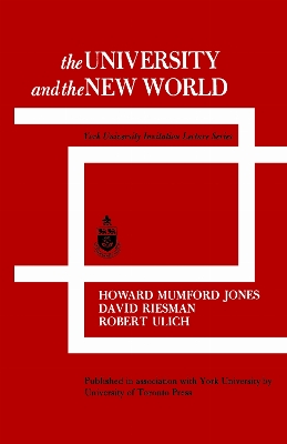 University and the New World: York University Invitation Lecture Series