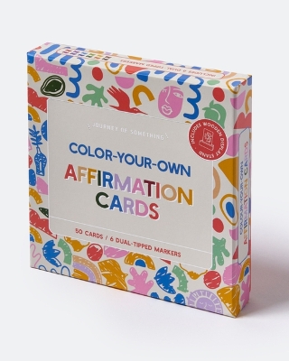 Color Your Own Affirmation Cards - Creative Mindfulness & Positivity Kit