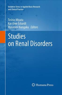 Studies on Renal Disorders Softcover reprint of the original 1st ed. 2011