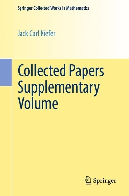 Collected Papers Supplementary Volume 1st ed. 1986