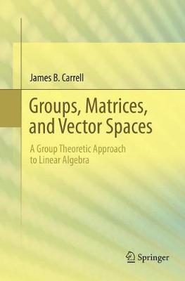 Groups, Matrices, and Vector Spaces: A Group Theoretic Approach to Linear Algebra Softcover Reprint of the Original 1st 2017 ed.
