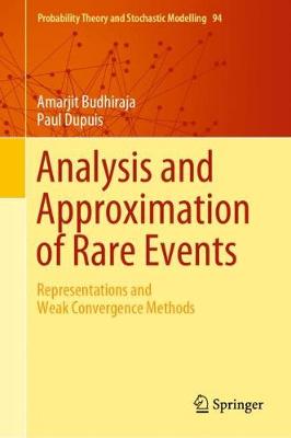 Analysis and Approximation of Rare Events: Representations and Weak Convergence Methods 2019 ed.