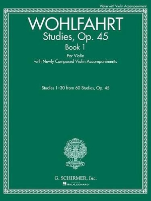 Studies, Op. 45 - Book I For Violin with Newly Composed Violin Accompaniments