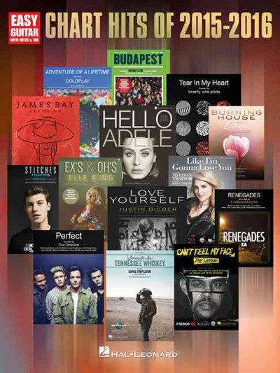 Chart Hits of 2015-2016 (Easy Guitar) Easy Guitar with Notes plus Tab