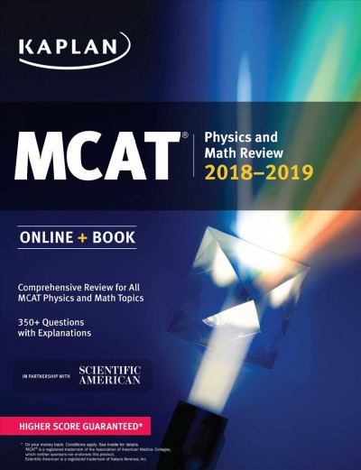MCAT Physics and Math Review 2018-2019: Online plus Book