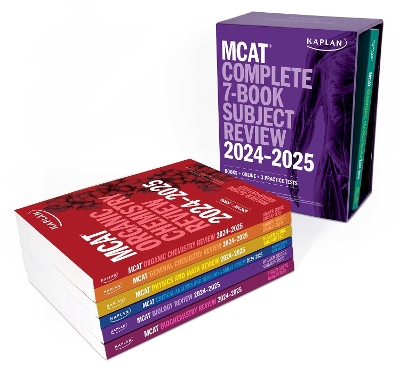 MCAT Complete 7-Book Subject Review 2024-2025, Set Includes Books, Online  Prep, 3 Practice Tests: Books plus Online plus 3 Practice Tests
