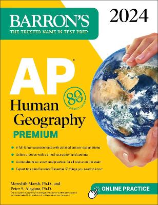 AP Human Geography Premium, 2024: 6 Practice Tests plus Comprehensive Review plus  Online Practice