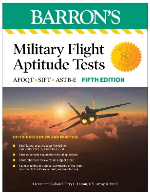 Military Flight Aptitude Tests, Fifth Edition: 6 Practice Tests plus  Comprehensive Review Fifth Edition