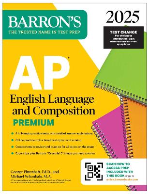 AP English Language and Composition Premium, 2025: Prep Book with 8 Practice  Tests plus Comprehensive Review plus Online Practice