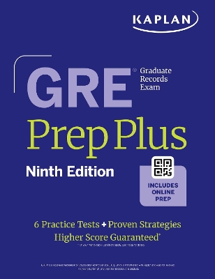 GRE Prep Plus, Ninth Edition (2025): Includes 6 Practice Tests, 1500plus  Practice Questions plus Online Access to a 500plus Question Bank, Video Tutorials, and Live Class Sessions