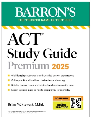 ACT Study Guide Premium, 2025: 6 Practice Tests plus Comprehensive Review plus  Online Practice