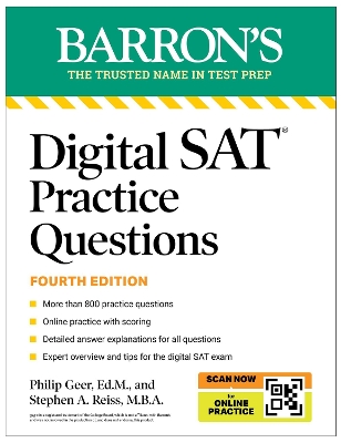 Digital SAT Practice Questions, Fourth Edition: More than 800 Questions for  Digital SAT Prep 2025 plus Tips plus Online Practice
