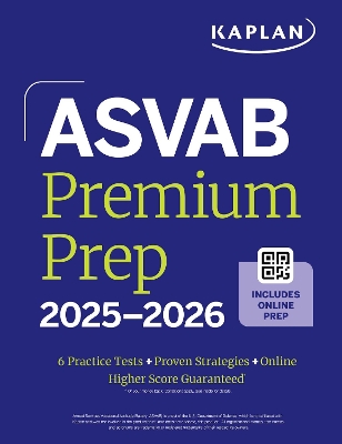 ASVAB Premium Prep 2025-2026: Includes 6 Full Length Practice Tests, 1000plus  Practice Questions plus Online Access to Interactive Video Lessons and Tutorials