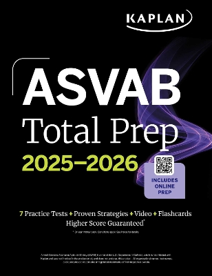ASVAB Total Prep 2025-2026: Includes 7 Full Length Practice Tests plus 2000plus  Practice Questions and Flashcards plus Online Access to Interactive Video Lessons and Tutorials