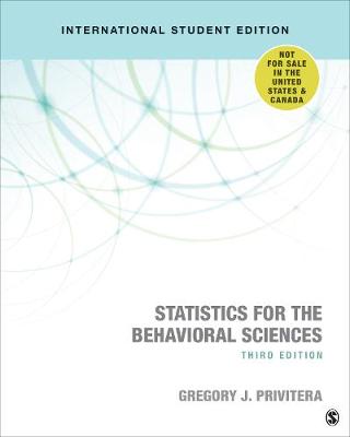 Statistics for the Behavioral Sciences 3rd Revised edition