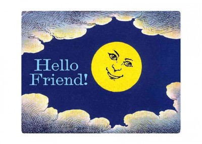 Smiling Moon - Friendship Greeting Card