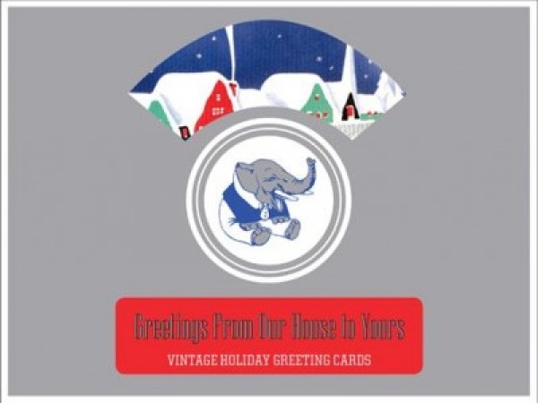 Greetings from Our House to Yours - Vintage Holiday Greeting Cards.