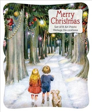 Merry Christmas - Vintage Decoration Print Set.