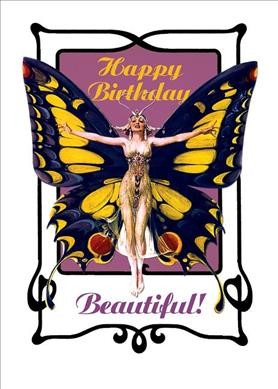 Butterfly Woman. 6 Cards, Individually Bagged with Envelopes