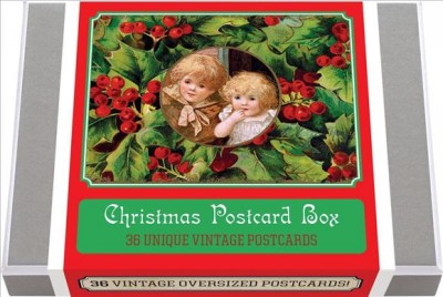 Christmas Postcard Box - 36 Unique Vintage Postcards