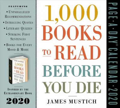 2020 1,000 Books to Read Before You Die Page-A-Day Calendar