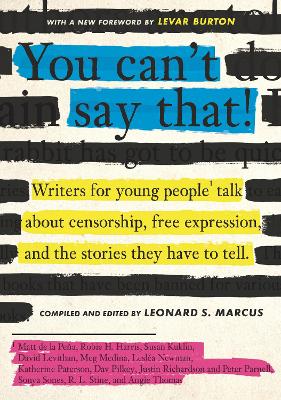 You Can't Say That!: Writers for Young People Talk About Censorship, Free Expression, and the  Stories They Have to Tell