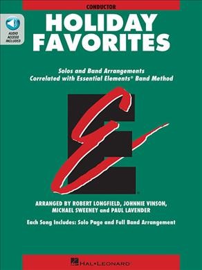 Essential Elements Holiday Favorites Conductor Book with Online Audio