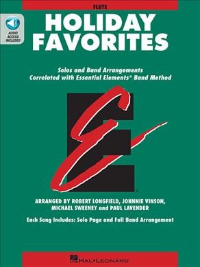 Essential Elements Holiday Favorites Flute Book with Online Audio