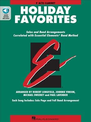 Essential Elements Holiday Favorites Eb Alto Clarinet Book with Online Audio