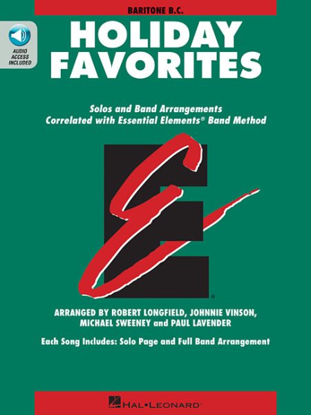 Essential Elements Holiday Favorites: Baritone B.C. Book With Online Audio