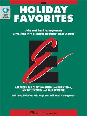 Essential Elements Holiday Favorites Tuba Book (B.C.) with Online Audio