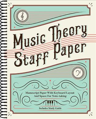 Music Theory Staff Paper Manuscript Paper with Keyboard Layout and Space for Note-Taking