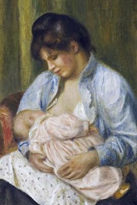 150 page lined journal A Woman Nursing a Child, 1894 Pierre Auguste Renoir: 150 page lined journal