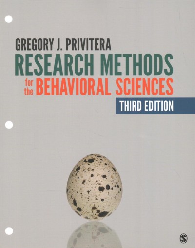 Research Methods for the Behavioral Sciences 3rd ed.