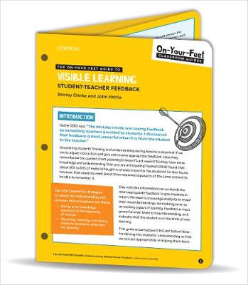 On-Your-Feet Guide to Visible Learning: Student-Teacher Feedback