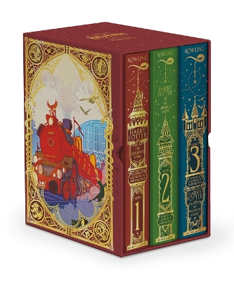 Harry Potter Books 1-3 Boxed Set (Minalima Edition) (Interactive Illustrated  Edition)