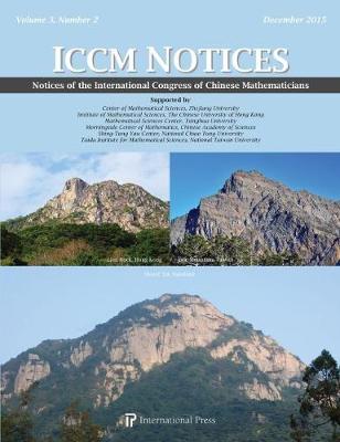 Notices of the International Congress of Chinese Mathematicians, Volume 3,  Number 2 (2015)