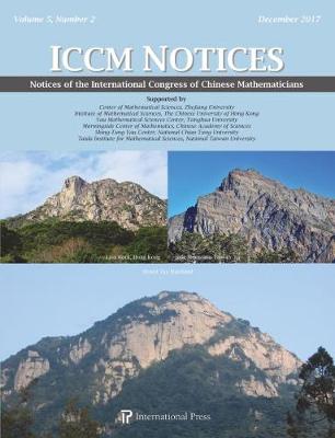 Notices of the International Congress of Chinese Mathematicians, Volume 5,  Number 2