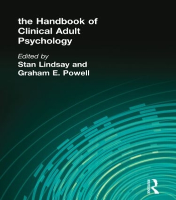Handbook of Clinical Adult Psychology 3rd edition