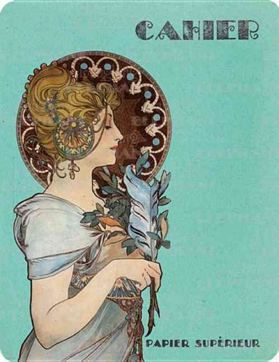 Alphonse Mucha French Notebook